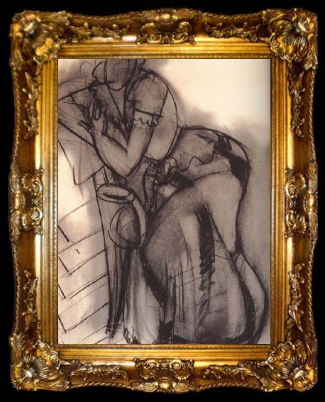 framed  Henri Matisse Woman sitting in a chair, ta009-2